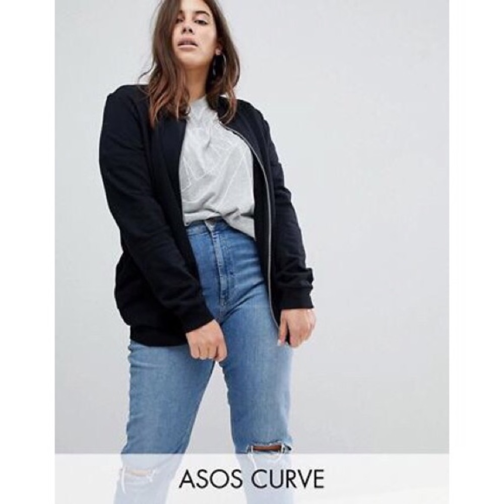 ASOS Design Ultimate Jersey Bomber Jacket